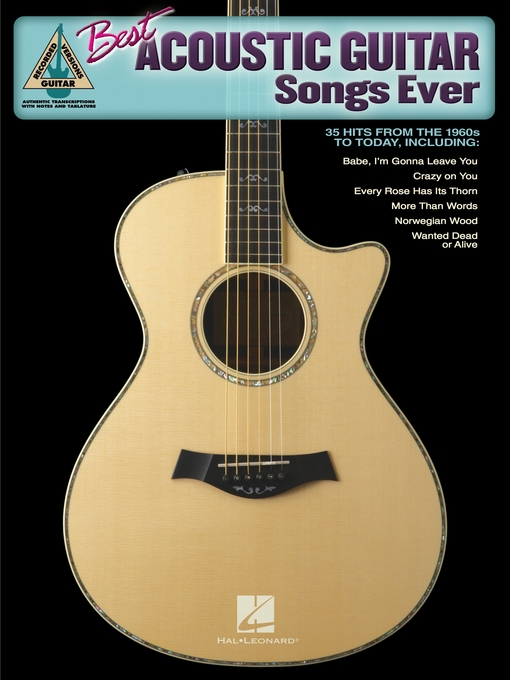 Détails du titre pour Best Acoustic Guitar Songs Ever (Songbook) par Hal Leonard Corp. - Disponible